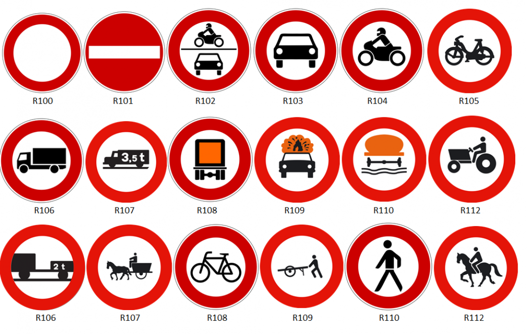 señales tráfico prohibición señales tráfico prohibición